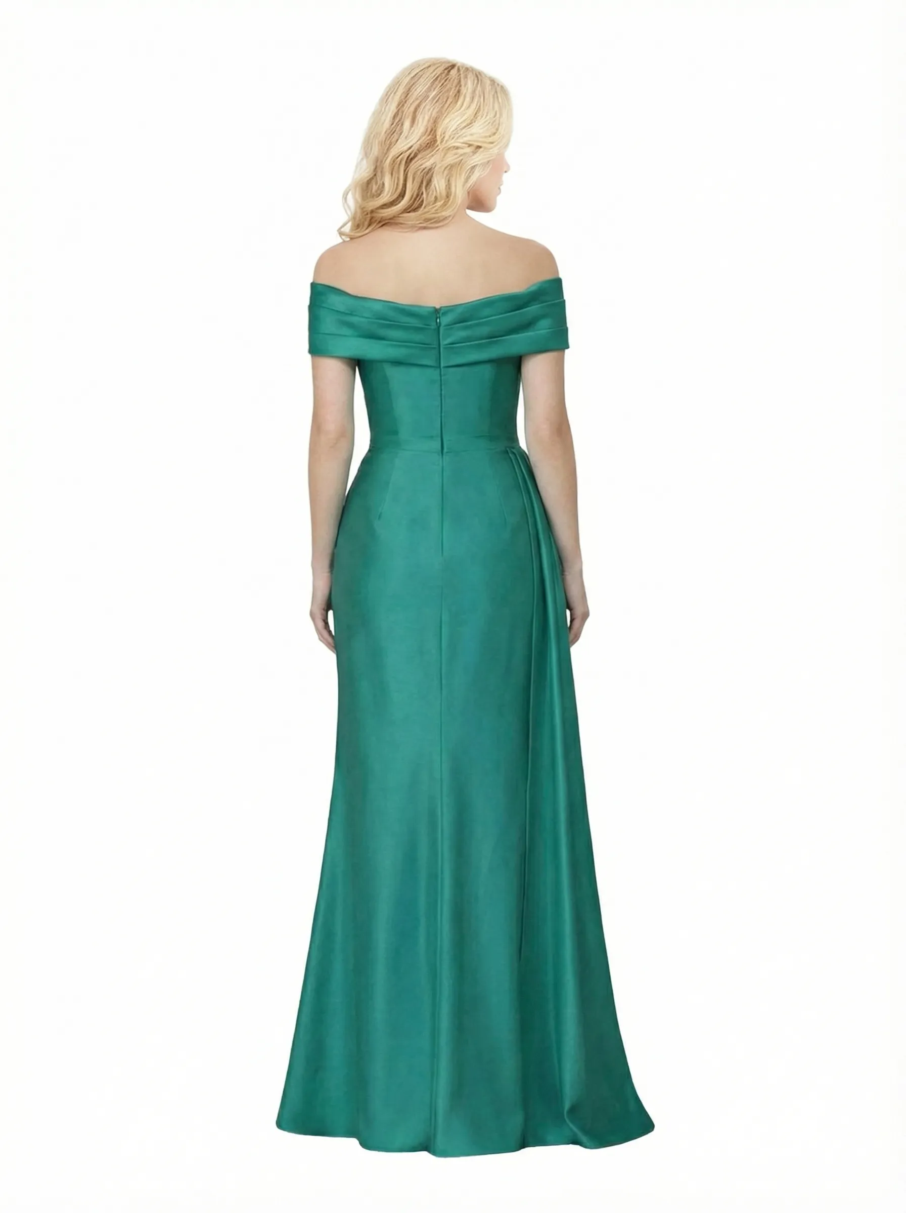 Stunning Off The Shoulder Mermaid Dress For Mother Of The Groom With Waist Drape sold by ChicSew product image thumbnail 2