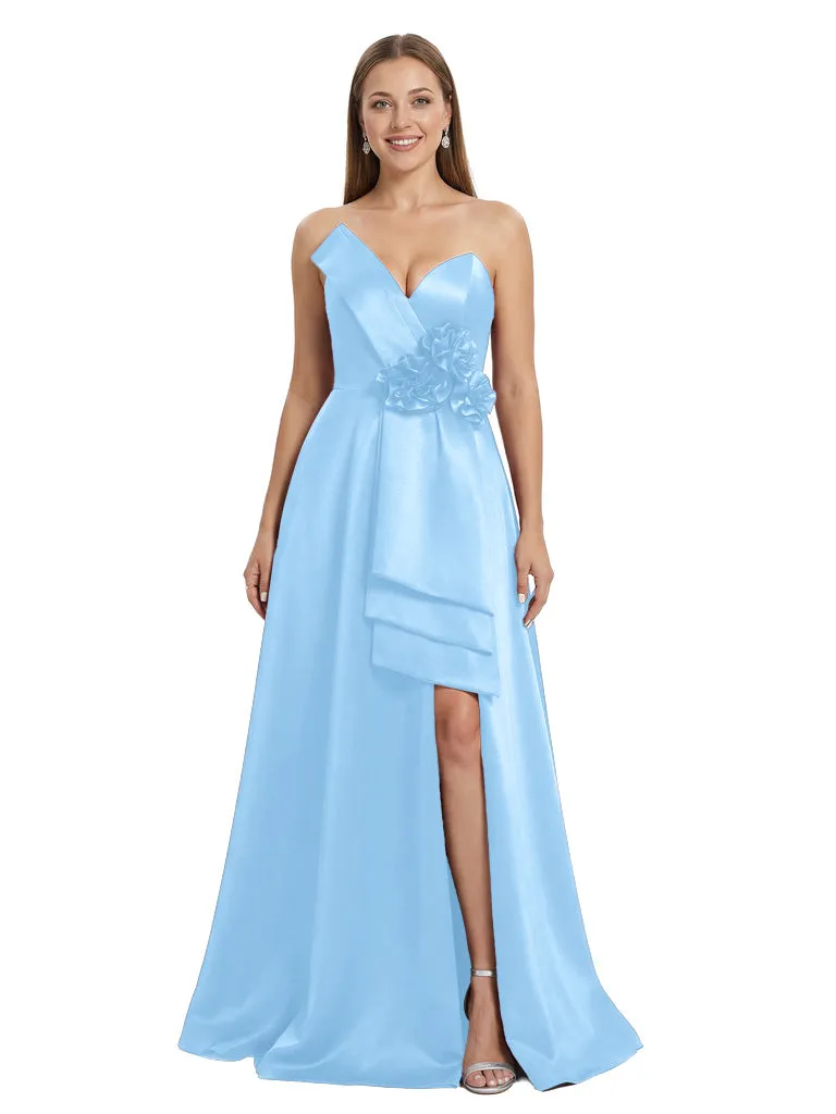 Stunning Strapless Sweetheart Mother of the Groom Gown with Bow Knot sold by ChicSew product image thumbnail 5