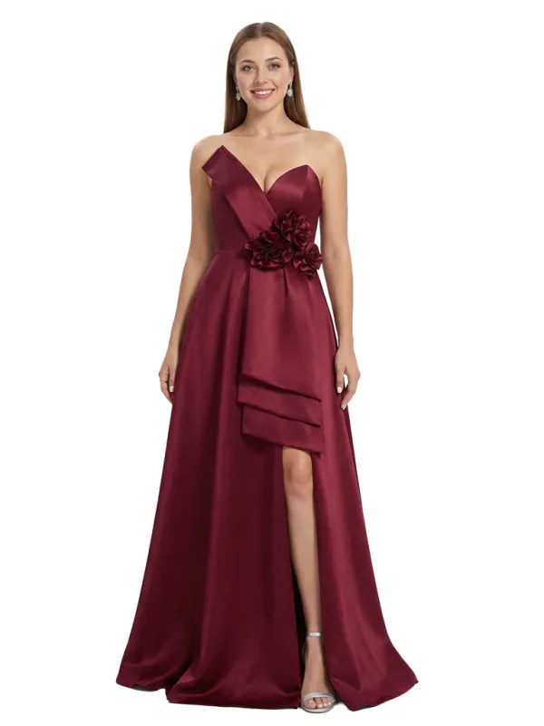 Stunning Strapless Sweetheart Mother of the Groom Gown with Bow Knot sold by ChicSew