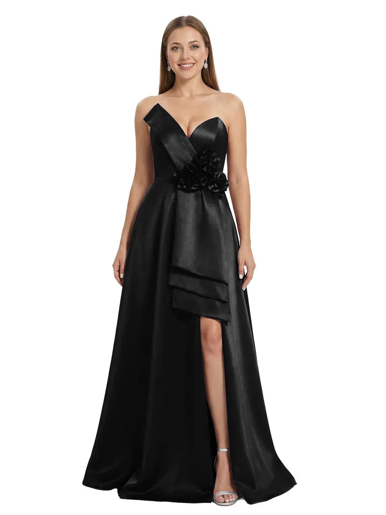 Stunning Strapless Sweetheart Mother of the Groom Gown with Bow Knot sold by ChicSew product image thumbnail 4