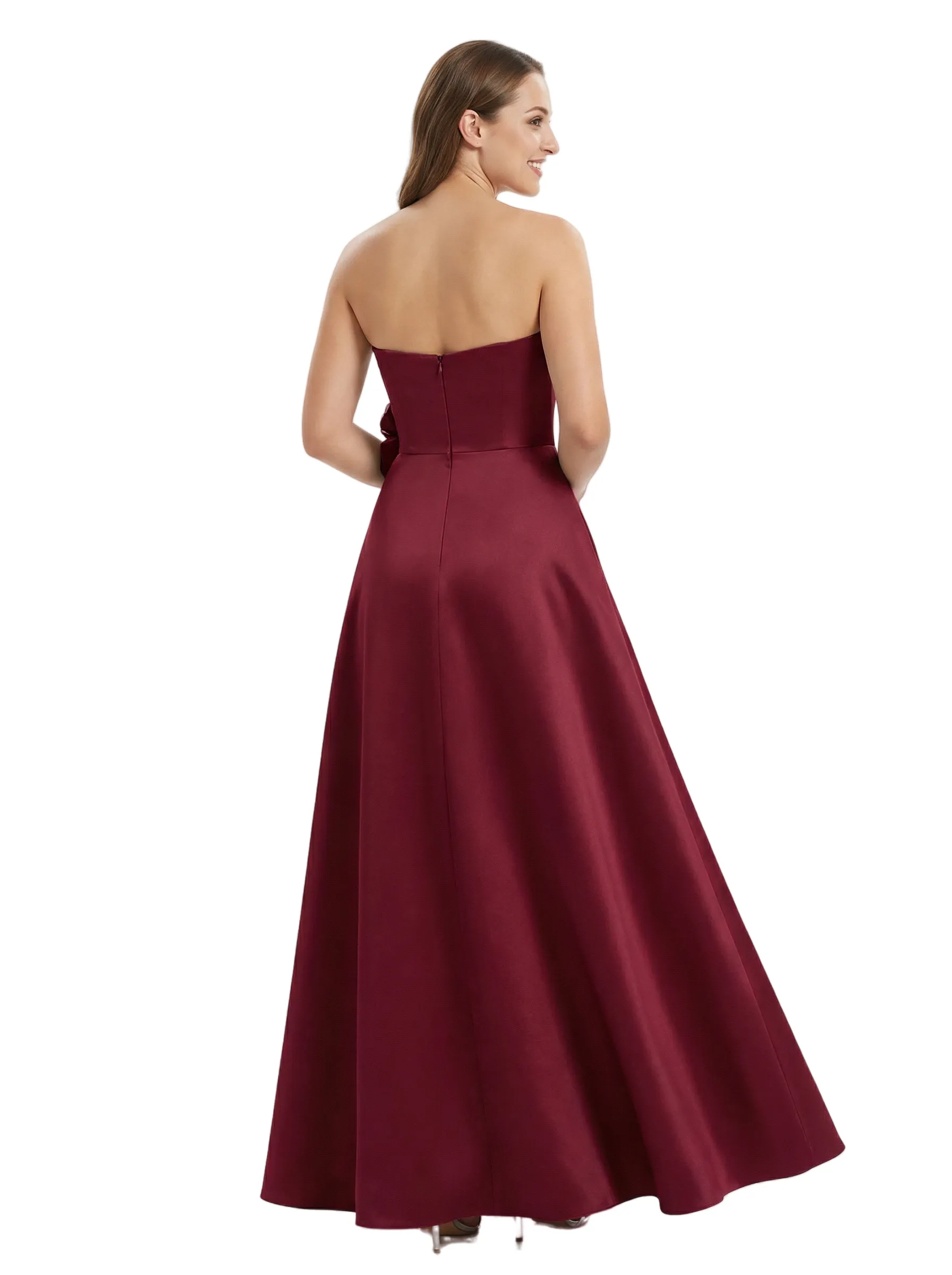 Stunning Strapless Sweetheart Mother of the Groom Gown with Bow Knot sold by ChicSew product image thumbnail 3