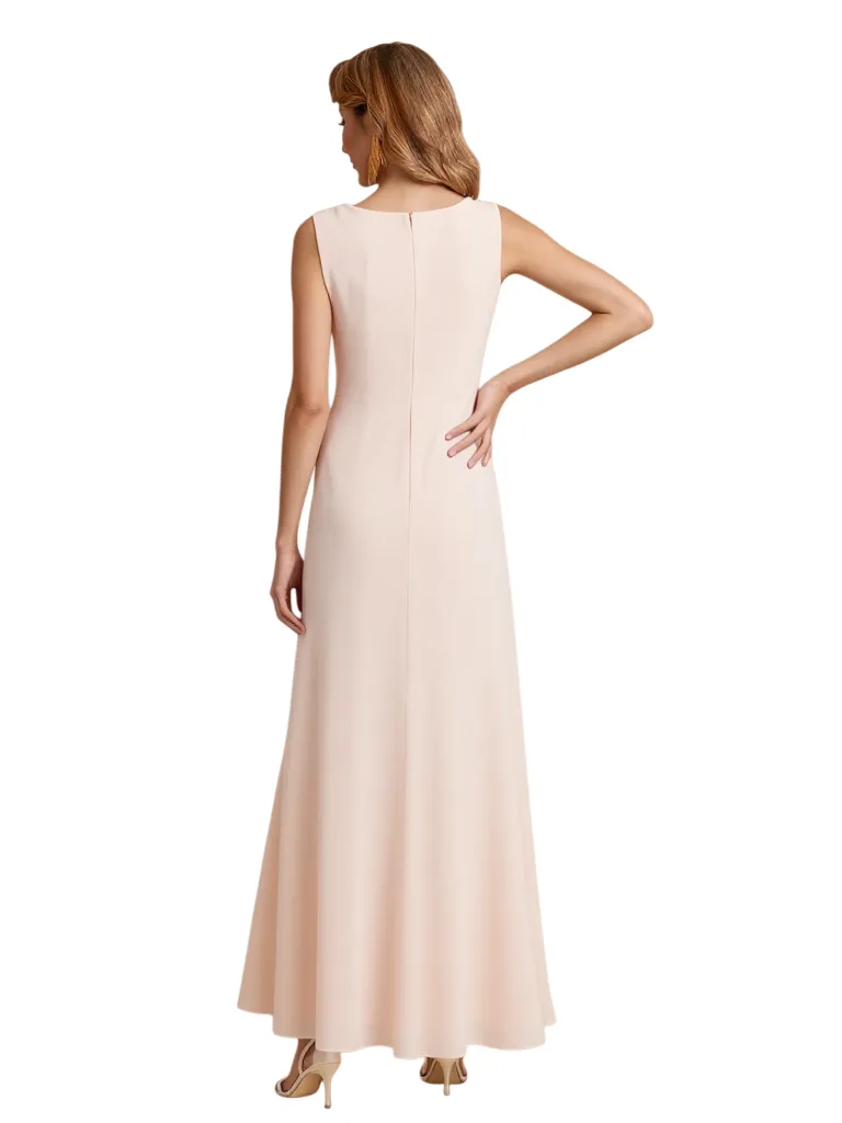 Elegant Sleeveless Jewel Chiffon A-Line Mother of The Bride Dresses sold by ChicSew product image thumbnail 2