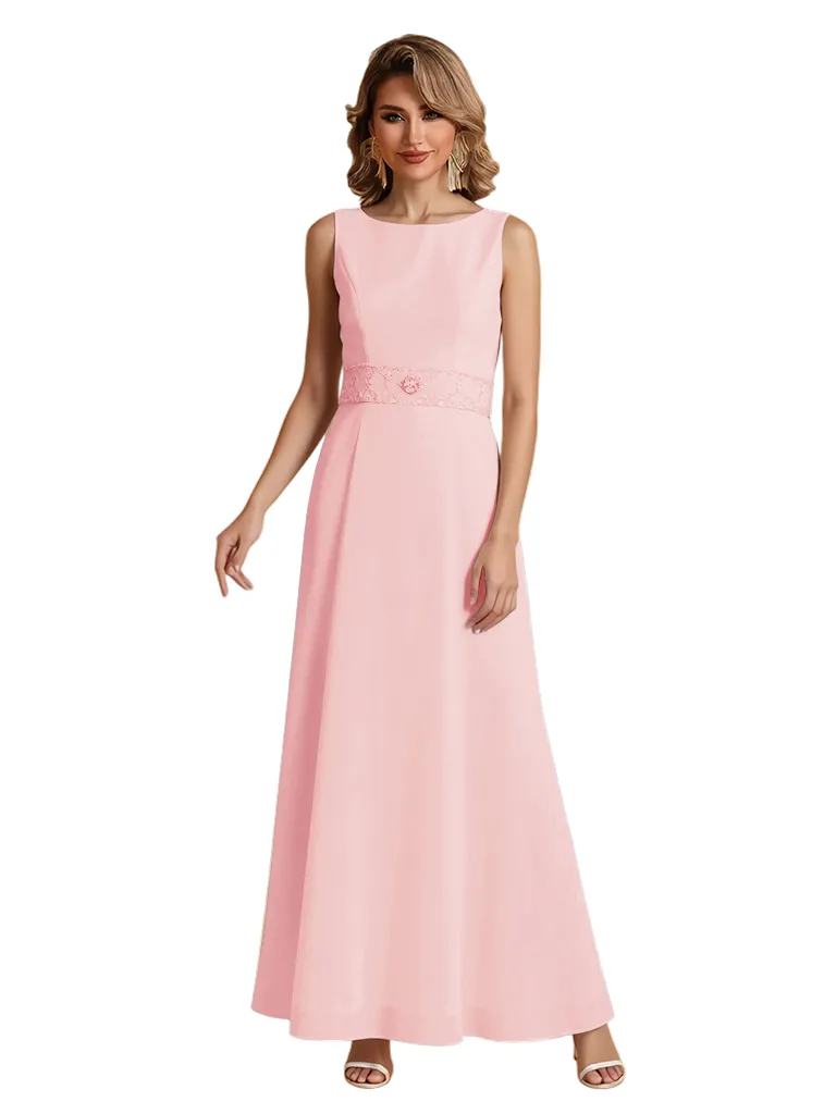 Elegant Sleeveless Jewel Chiffon A-Line Mother of The Bride Dresses sold by ChicSew product image thumbnail 5