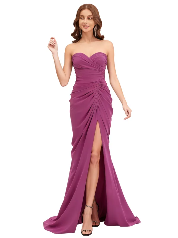 Sexy Sweetheart Ruffles Chiffon Mermaid Floor-Length Mother of The Bride Dresses sold by ChicSew