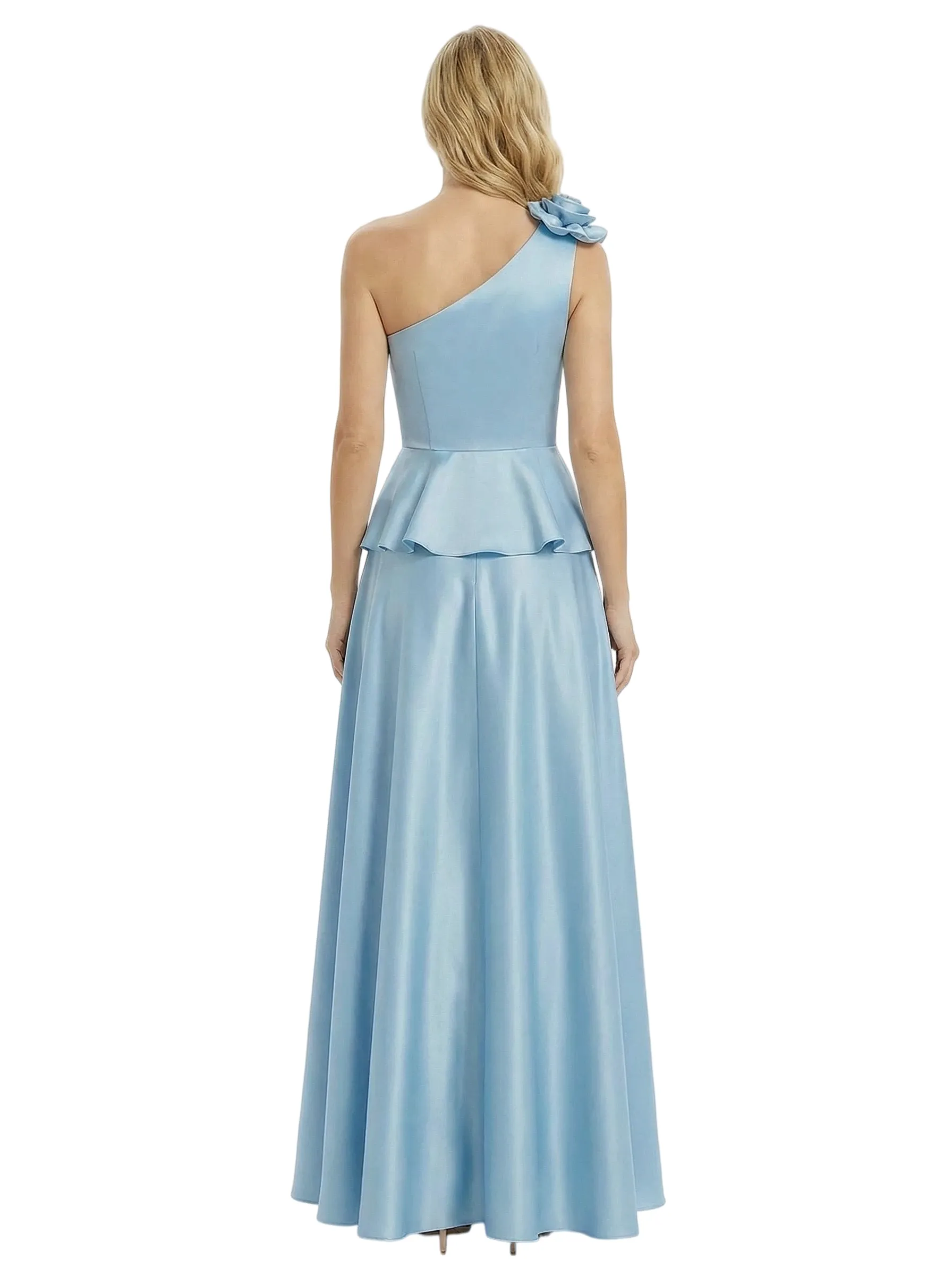 Morden One Shoulder Ruched Satin Floor-Length Mother of the Bride Dresses sold by ChicSew product image thumbnail 3