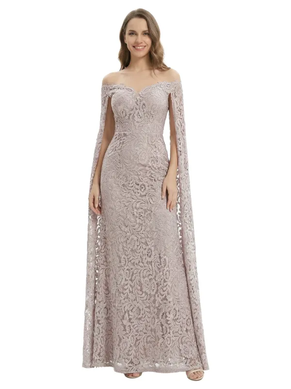 Elegant Lace Long Sleeves Mother of the Groom Dresses Mermaid Evening Gown made by ChicSew