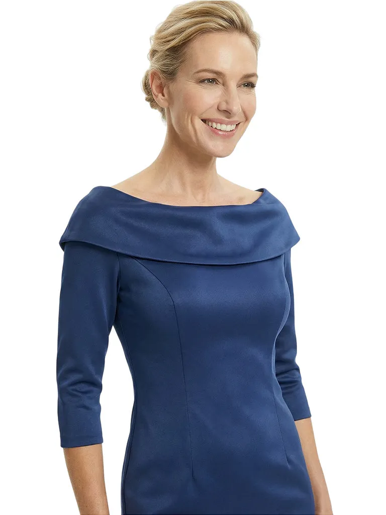 Beautiful 3/4 Sleeves Tea-Length Sheath Mother Of The Bride Dress sold by ChicSew product image thumbnail 2