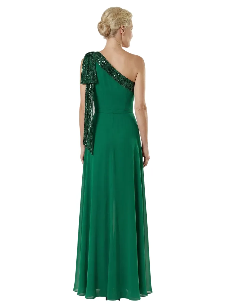 Modern One Shoulder Sequin A-Line Chiffon Mother Of The Bride Dress sold by ChicSew product image thumbnail 3