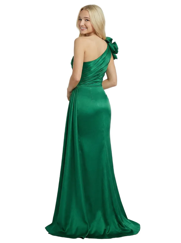 Elegant Off-Shoulder 3D Floral Appliques Beading Prom Dress sold by ChicSew product image thumbnail 3