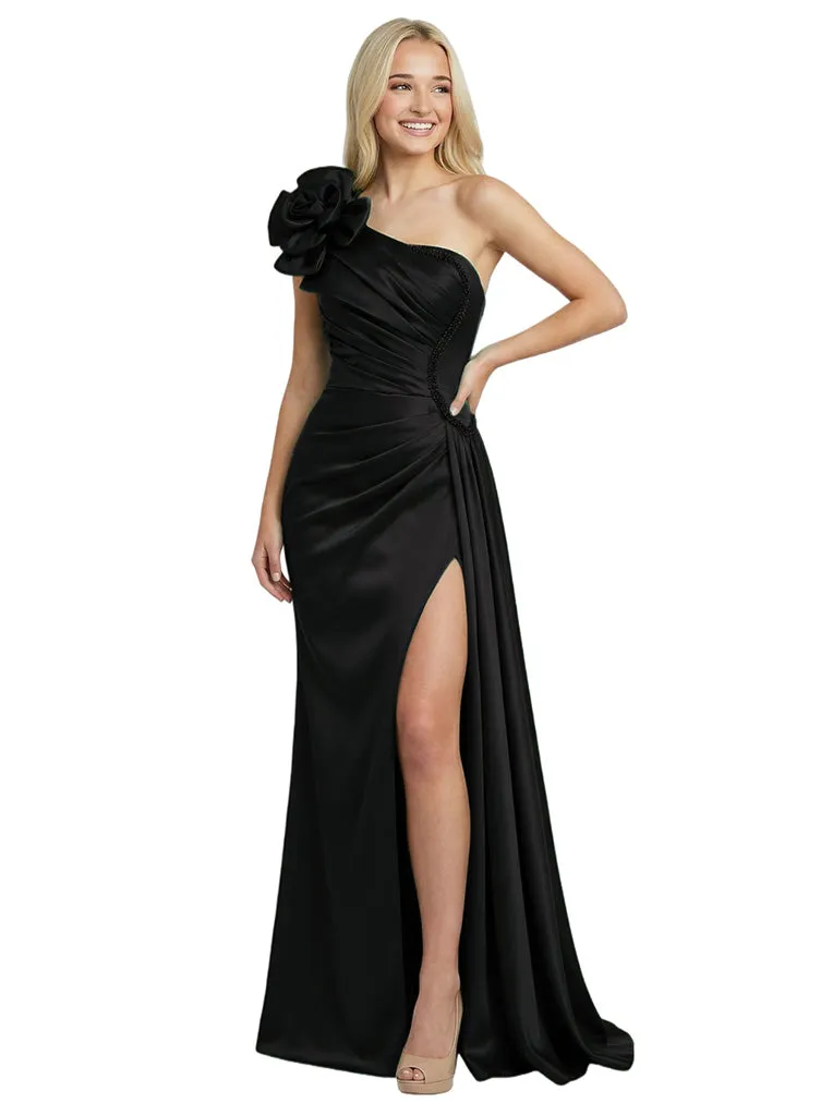 Elegant Off-Shoulder 3D Floral Appliques Beading Prom Dress sold by ChicSew product image thumbnail 4