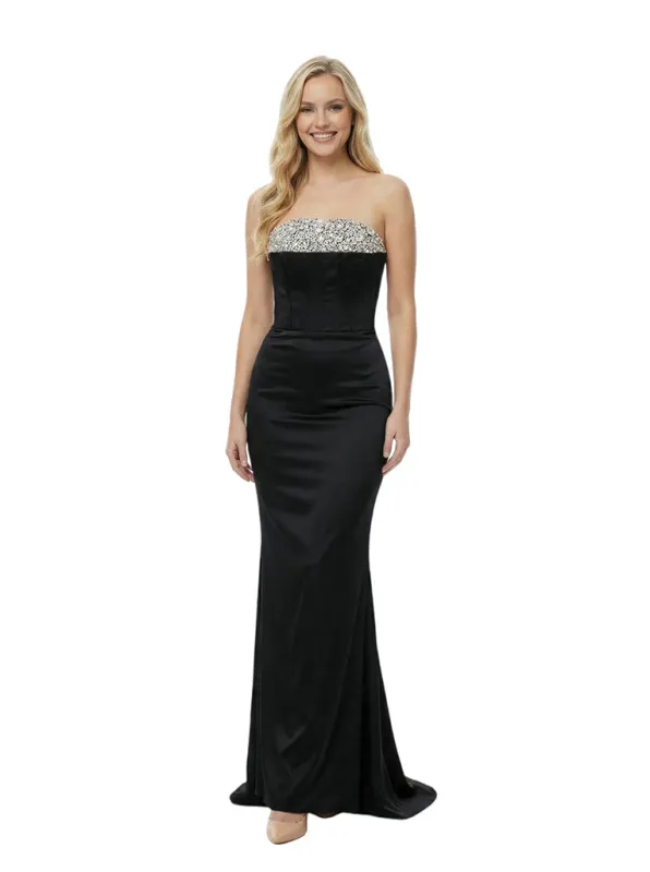 Glamorous Strapless Heavy Beaded Satin Mermaid Party Prom Dresses sold by ChicSew