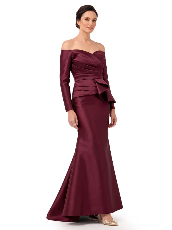 Chicsew Elegant Off Shoulder Long Sleeves Ruched Mermaid Mother Of The Bride Gown sold by ChicSew