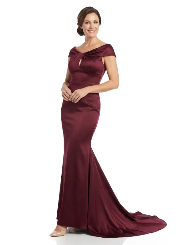 Chicsew Classy Off The Shoulder Satin Mermaid Evening Gown For Mother Of The Bride made by ChicSew