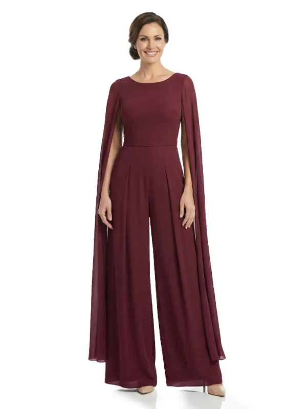 Chicsew Stylish Modern Jewel Long Sleeves Mother of The Bride Pantsuit Chiffon sold by ChicSew