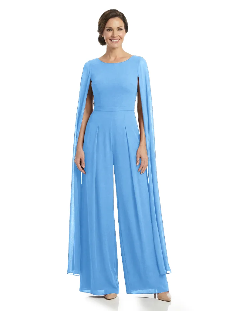 Chicsew Stylish Modern Jewel Long Sleeves Mother of The Bride Pantsuit Chiffon sold by ChicSew product image thumbnail 5