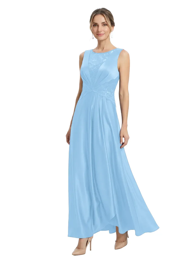 Chicsew Elegant Sleeveless Lace Appliques Satin A-Line Mother Of The Bride Dresses sold by ChicSew product image thumbnail 4