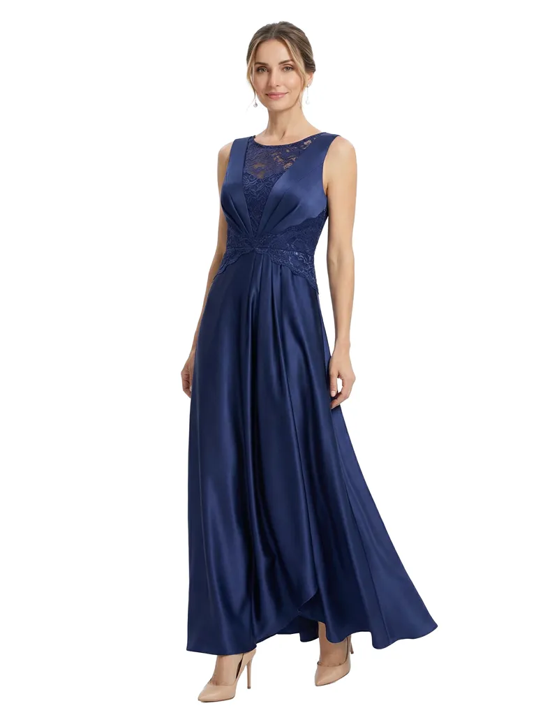 Chicsew Elegant Sleeveless Lace Appliques Satin A-Line Mother Of The Bride Dresses sold by ChicSew