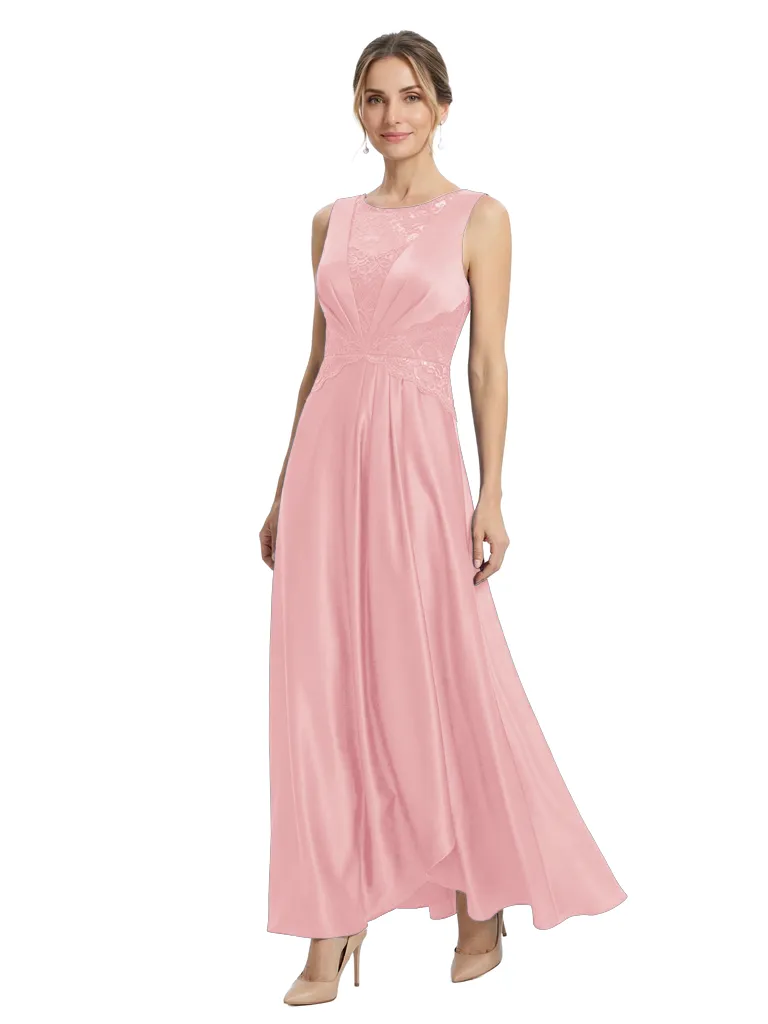 Chicsew Elegant Sleeveless Lace Appliques Satin A-Line Mother Of The Bride Dresses sold by ChicSew product image thumbnail 5