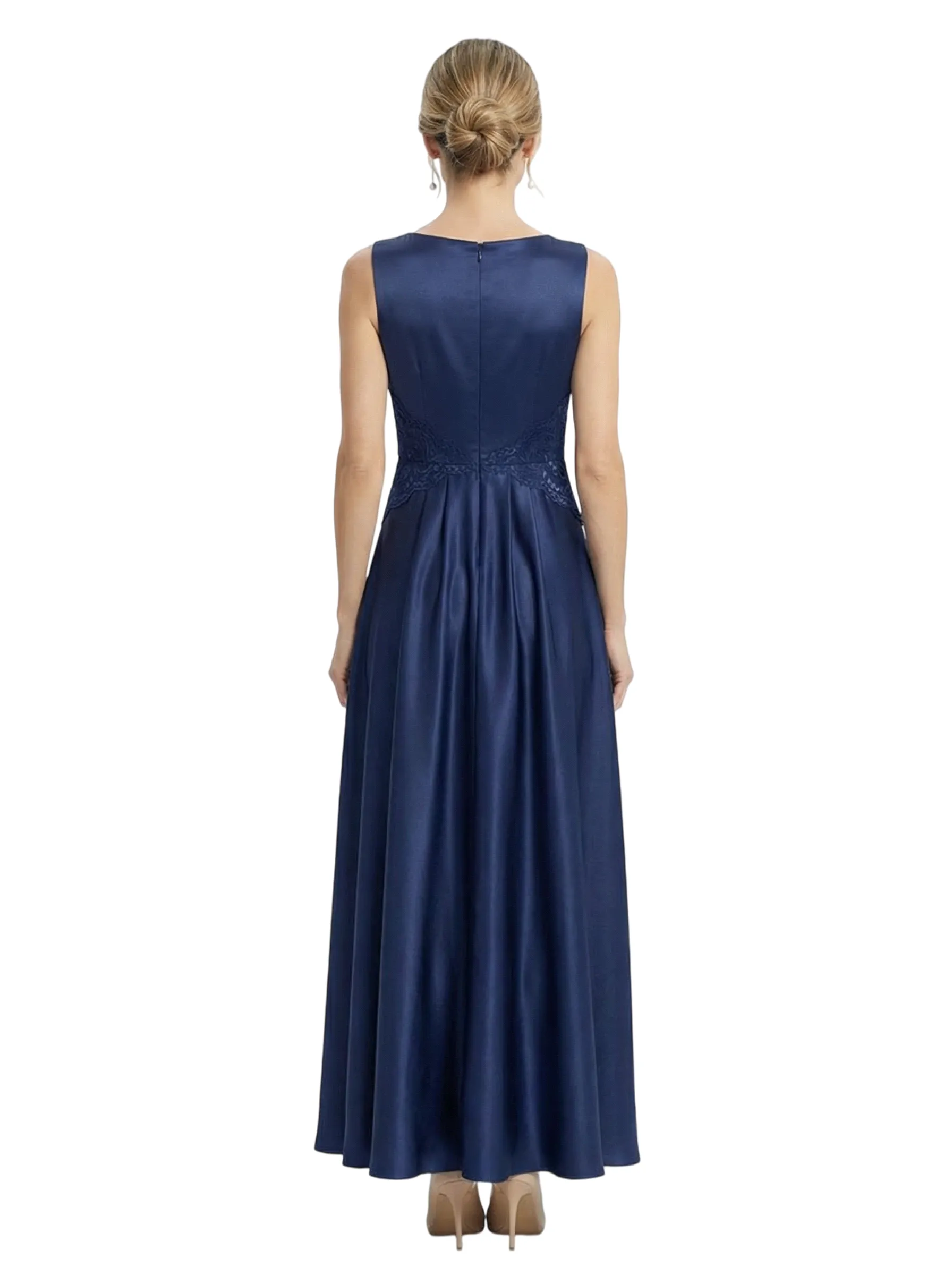 Chicsew Elegant Sleeveless Lace Appliques Satin A-Line Mother Of The Bride Dresses sold by ChicSew product image thumbnail 2