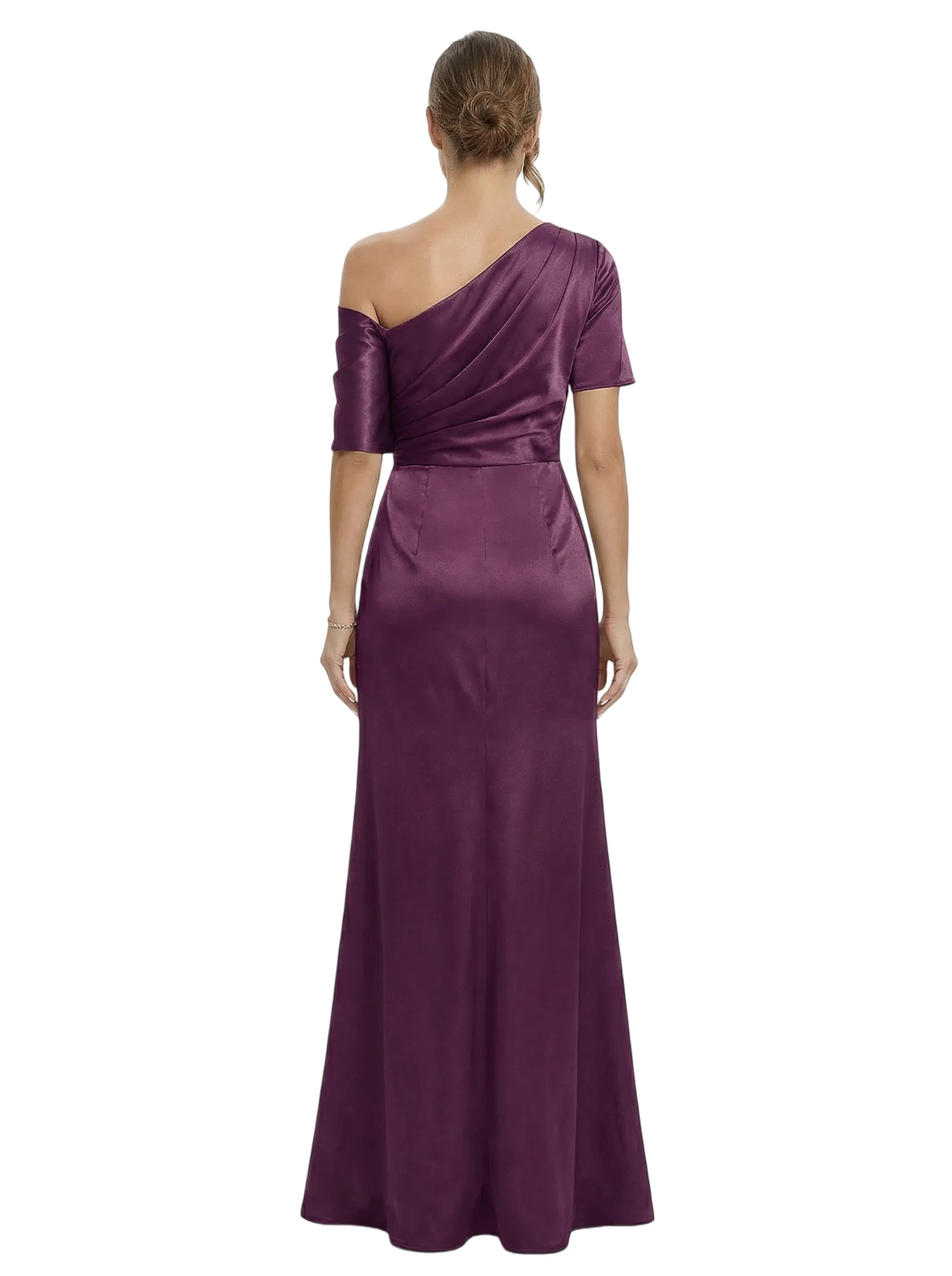 Chicsew Sexy Off Shoulder Satin Mother of The Groom Dress Side Slit Mermaid Long Elegant Gown sold by ChicSew product image thumbnail 3