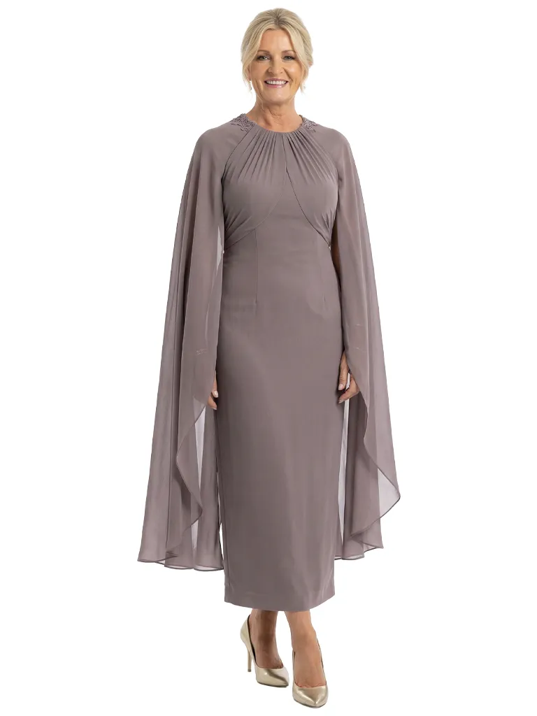 Chicsew Elegant Jewel Long Sleeves Sheath Chiffon Mother Of The Bride Dress sold by ChicSew