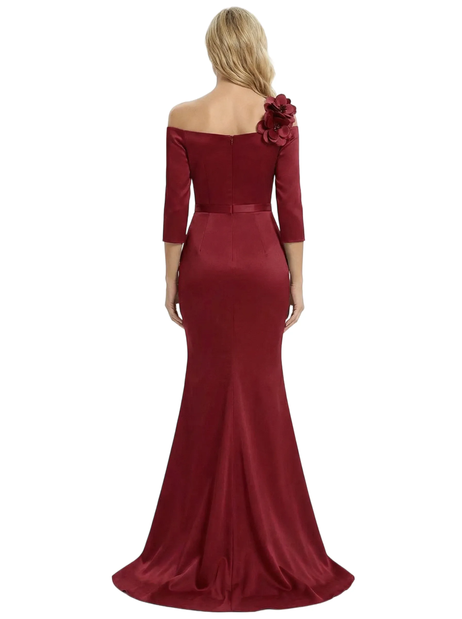 Chicsew Elegant 3/4 Sleeves Satin Mermaid Mother Of The Bride Dresses sold by ChicSew product image thumbnail 3