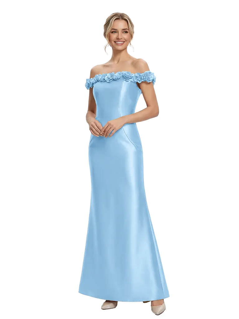 Chicsew Elegant Off Shoulder Satin Mermaid Mother Of The Bride Dresses sold by ChicSew product image thumbnail 4