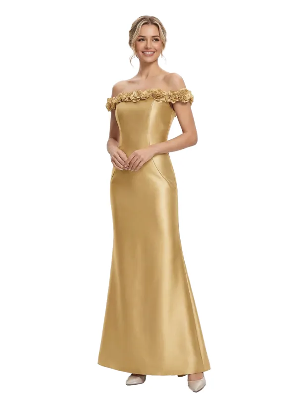 Chicsew Elegant Off Shoulder Satin Mermaid Mother Of The Bride Dresses sold by ChicSew