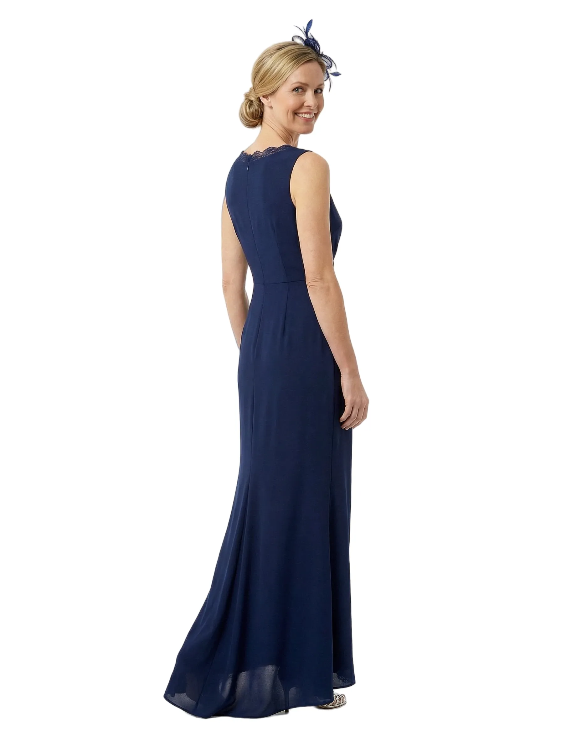 Chicsew Sophisticated Sleeveless Lace V-Neck Chiffon Mother Of The Bride Maxi Dress sold by ChicSew product image thumbnail 3