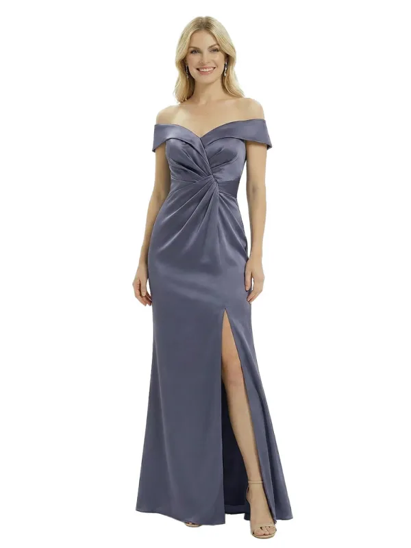 Chic Off Shoulder Satin Mermaid Long Mother of The Groom Dresses sold by ChicSew