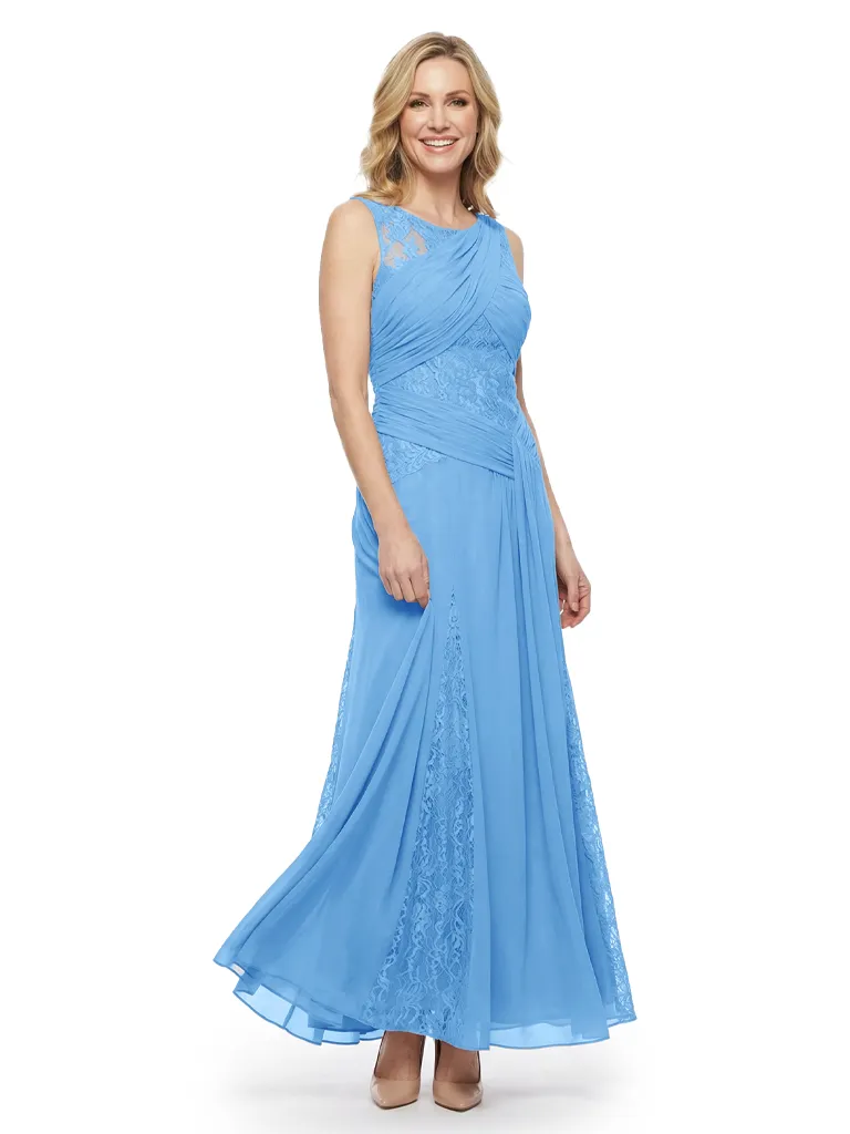Beautiful Sleeveless Lace Chiffon Maxi Gown Chic Mother of The Bride Dresses sold by ChicSew product image thumbnail 4