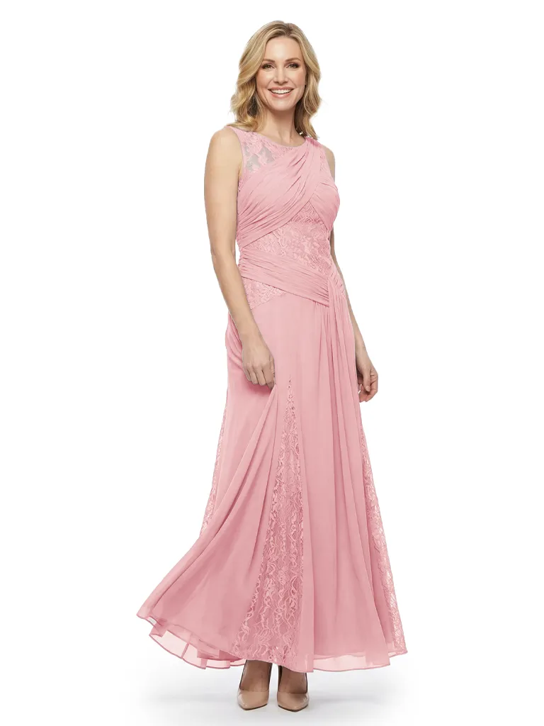 Beautiful Sleeveless Lace Chiffon Maxi Gown Chic Mother of The Bride Dresses sold by ChicSew product image thumbnail 5