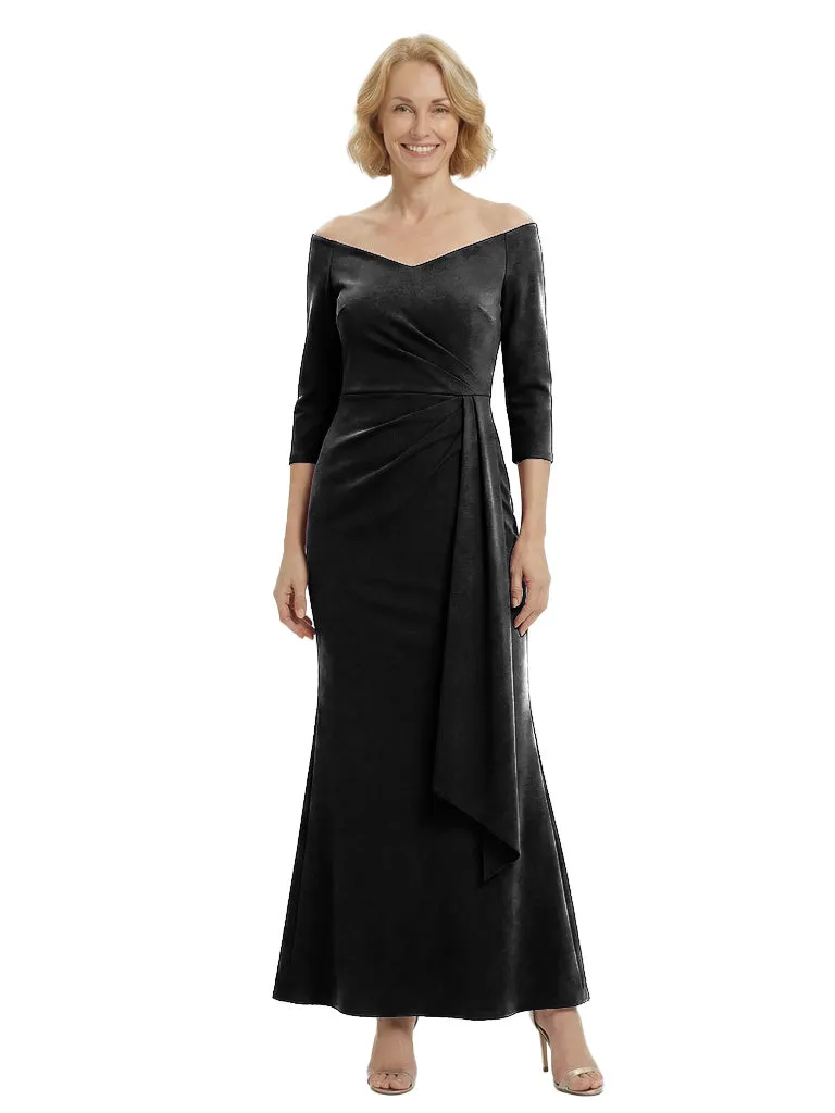 Sexy Crepe V-Neck Half Sleeves Mother Of The Groom Dress Mermaid Fishtail Evening Gown sold by ChicSew product image thumbnail 5