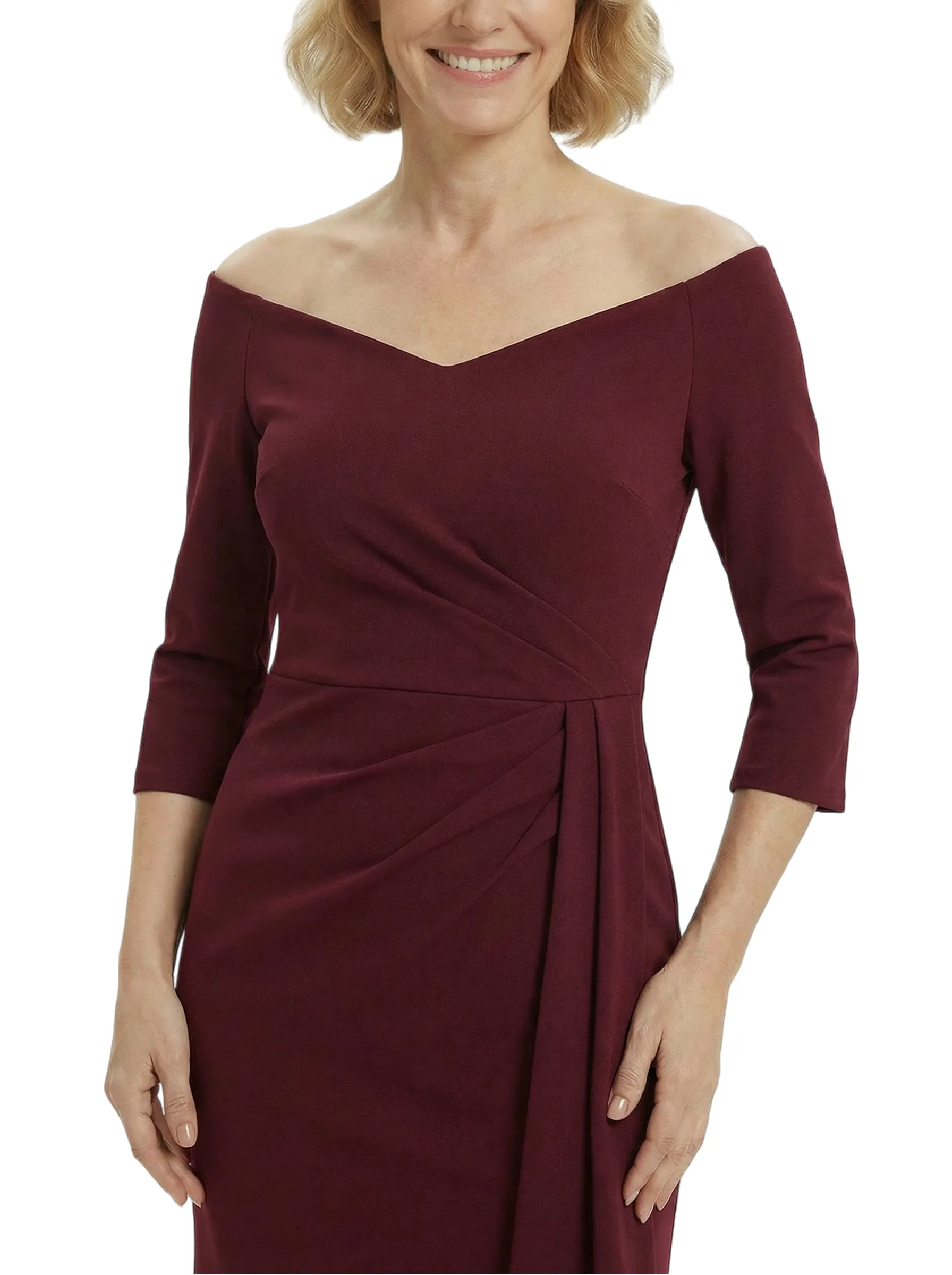 Sexy Crepe V-Neck Half Sleeves Mother Of The Groom Dress Mermaid Fishtail Evening Gown sold by ChicSew product image thumbnail 2