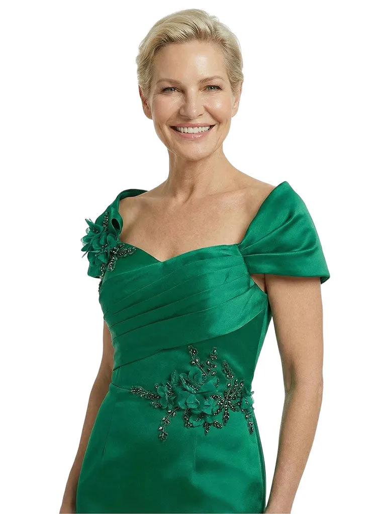 Off Shoulder Satin Mother Of The Bride Dress Mermaid Maxi Gown Formal Wedding Attire sold by ChicSew product image thumbnail 2