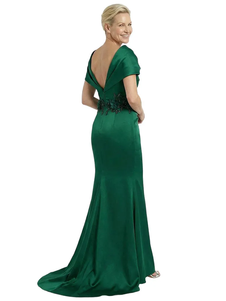 Off Shoulder Satin Mother Of The Bride Dress Mermaid Maxi Gown Formal Wedding Attire sold by ChicSew product image thumbnail 3