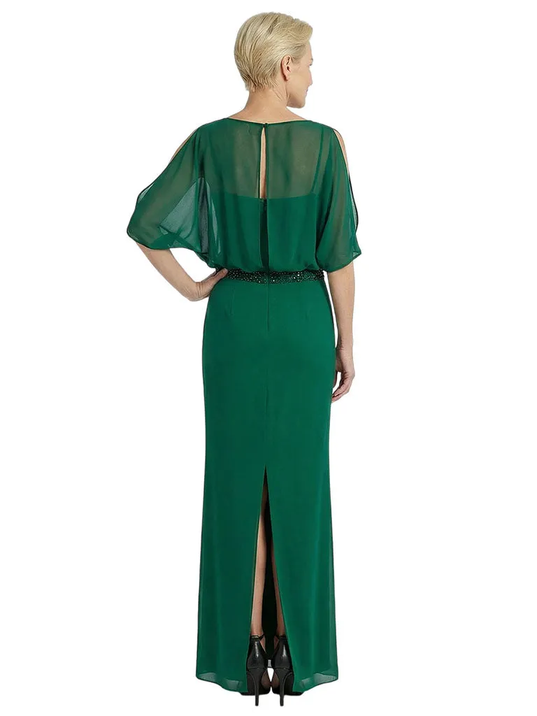 Half Shoulder Chiffon Mother Of The Groom Dress Maxi Gown Formal Wedding Attire sold by ChicSew product image thumbnail 3