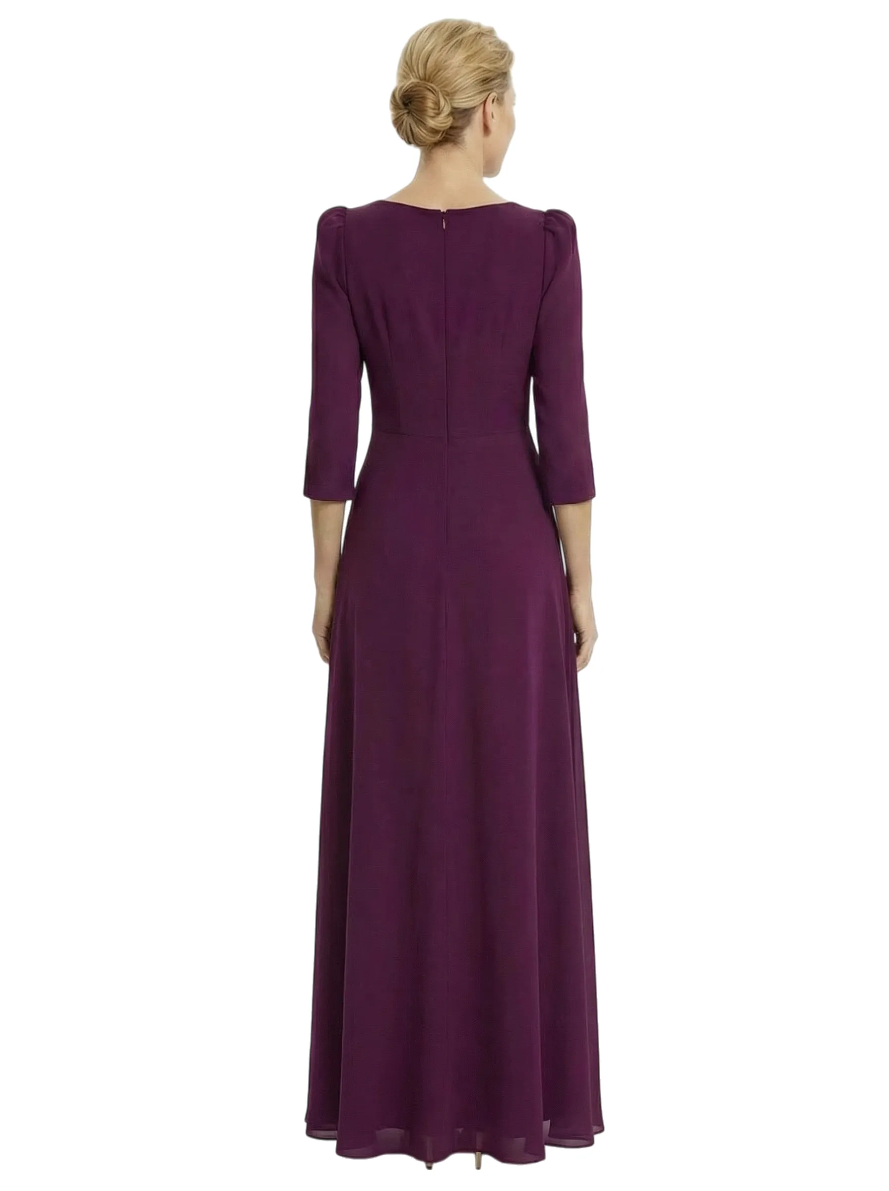 Chicsew Elegant Chiffon Scoop 3/4 Sleeve A-Line Chiffon Mother Of The Bride Gowns sold by ChicSew product image thumbnail 3