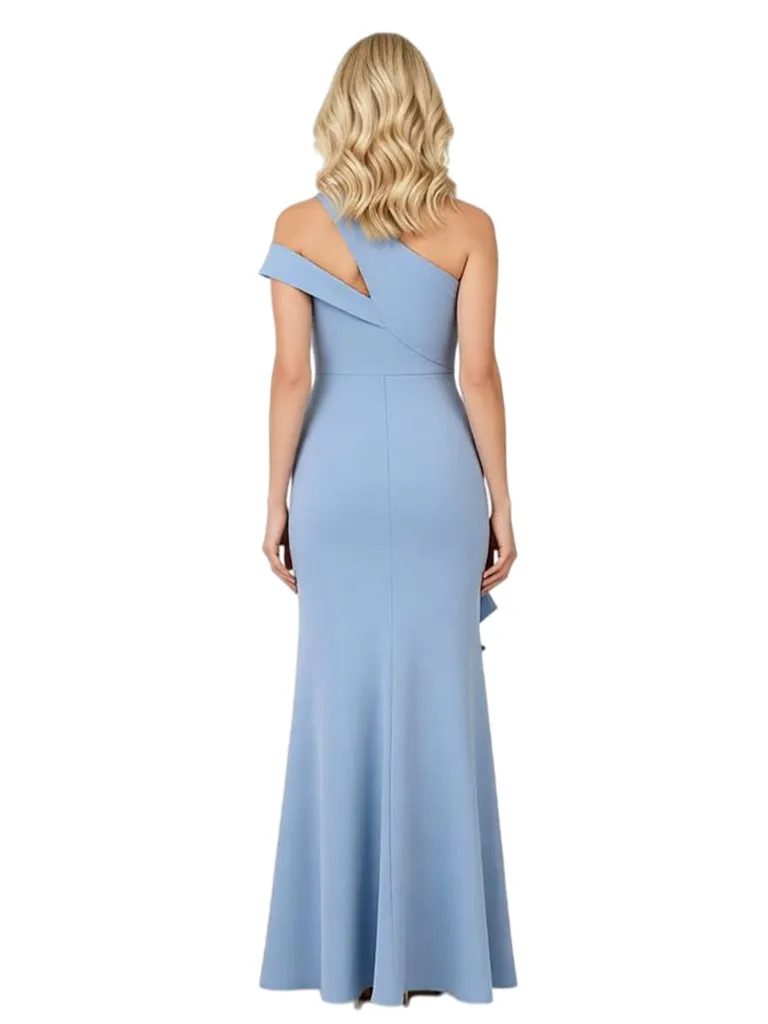 Chicsew Sexy Asymmetric One Shoulder Mermaid Mother Of The Groom Dress With Ruffle Side Slit sold by ChicSew product image thumbnail 3