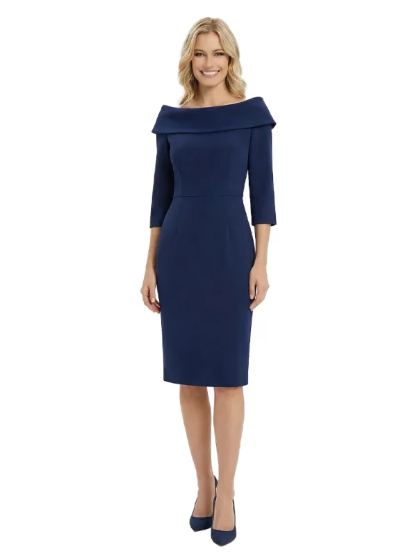 Chicsew Elegant 3/4 Sleeves Sheath Slit Knee-Length Mother Of The Bride Dress made by ChicSew