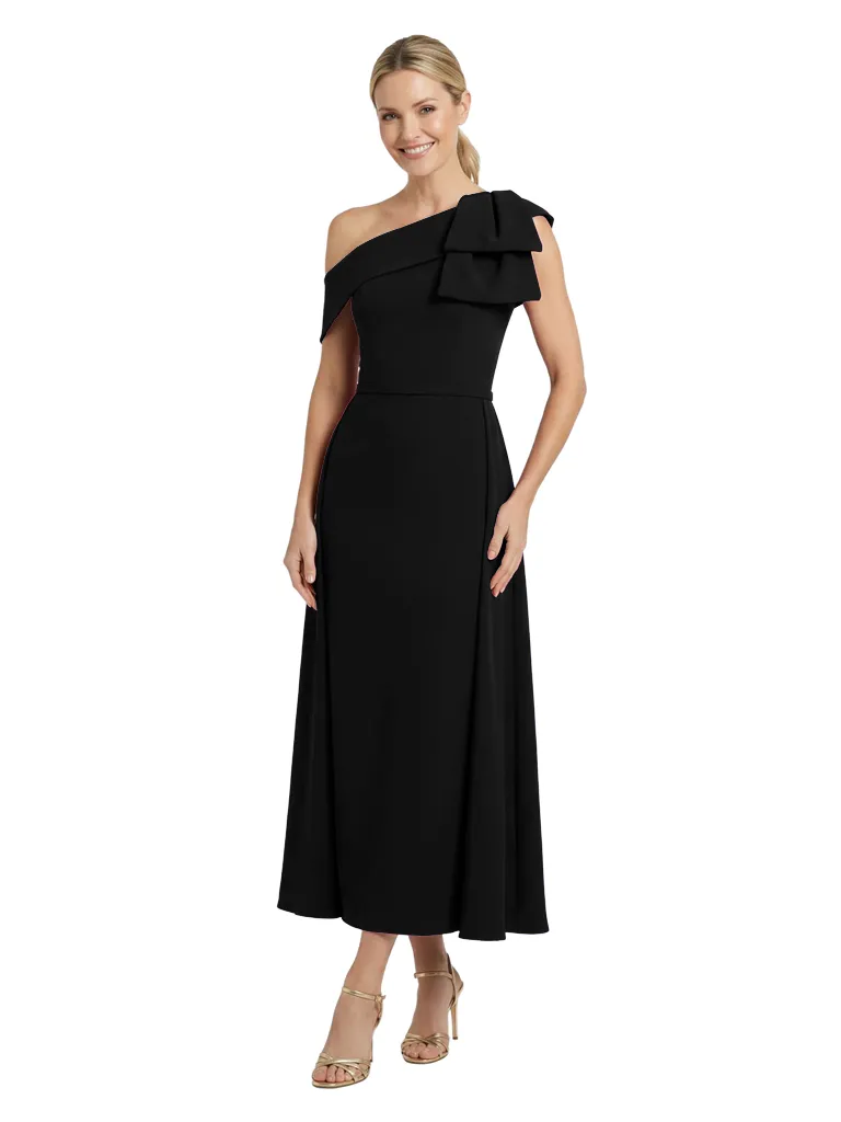 Chicsew Modern One Shoulder Bow Knot Tea-Length A-Line Mother Of The Bride Dresses sold by ChicSew product image thumbnail 5