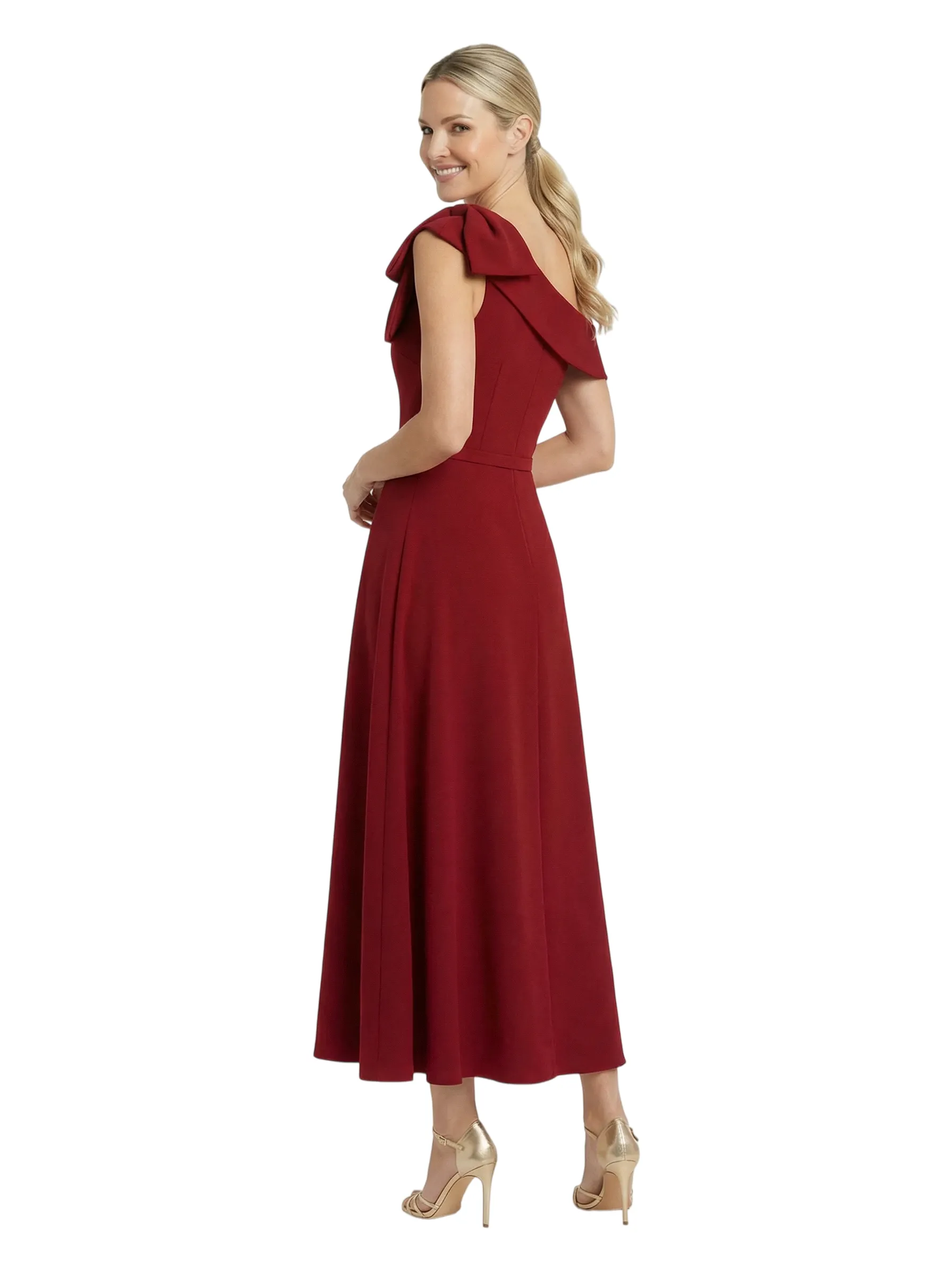 Chicsew Modern One Shoulder Bow Knot Tea-Length A-Line Mother Of The Bride Dresses sold by ChicSew product image thumbnail 3