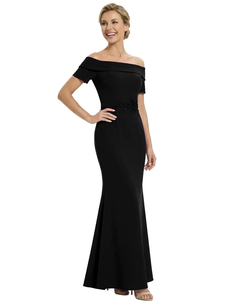 Chicsew Sexy Short Sleeves Appliques Floor Length Mermaid Mother Of The Groom Dress sold by ChicSew product image thumbnail 4