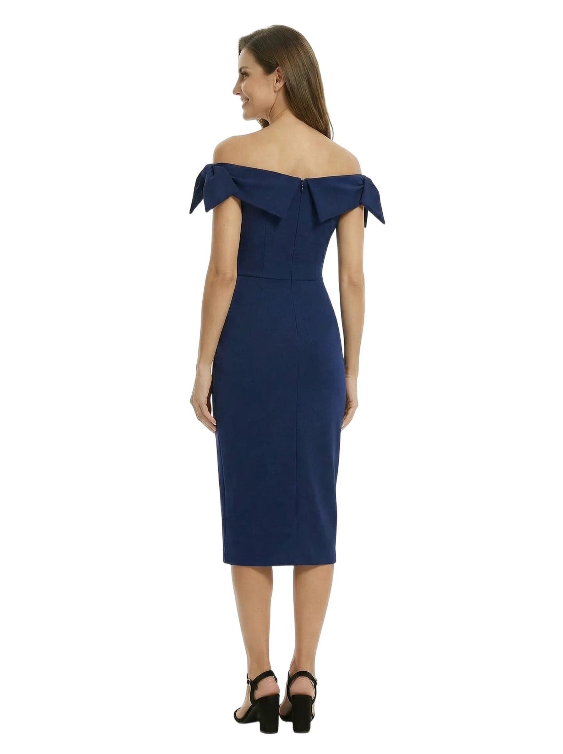 Chicsew Elegant Off Shoulder Sleeveless Mermaid Mother of The Groom Dress With Bow Knots sold by ChicSew product image thumbnail 2