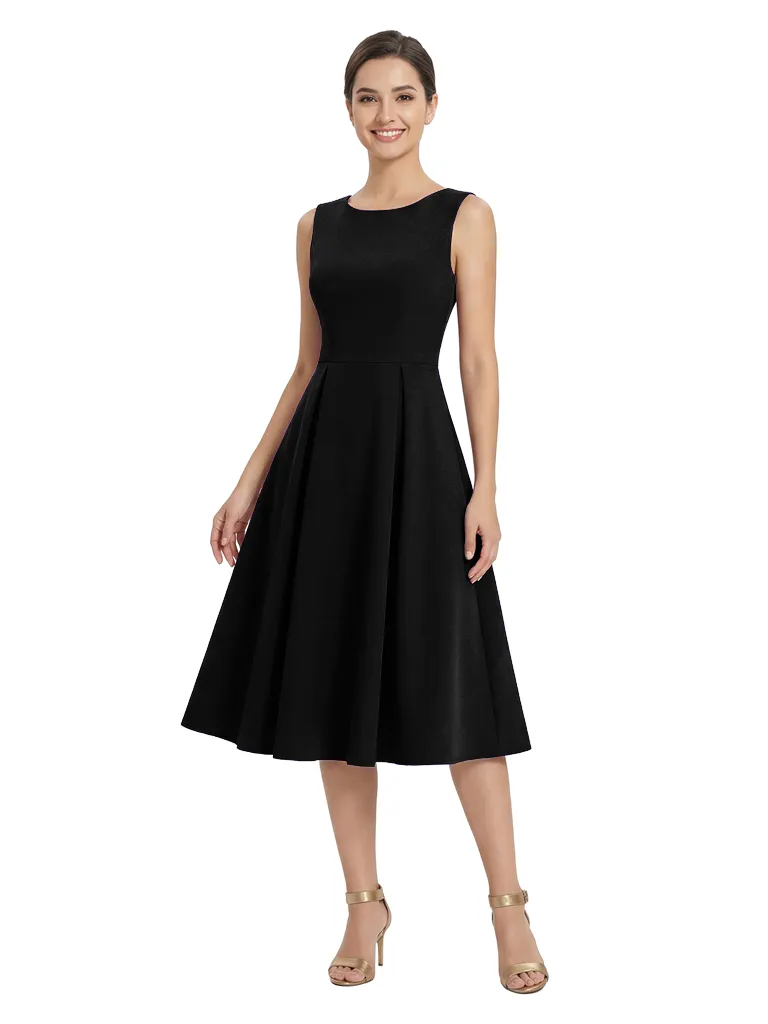 Chicsew Chic Scoop Sleeveless Ruched Knee-Length A-Line Mother Of The Brides Dress sold by ChicSew product image thumbnail 5