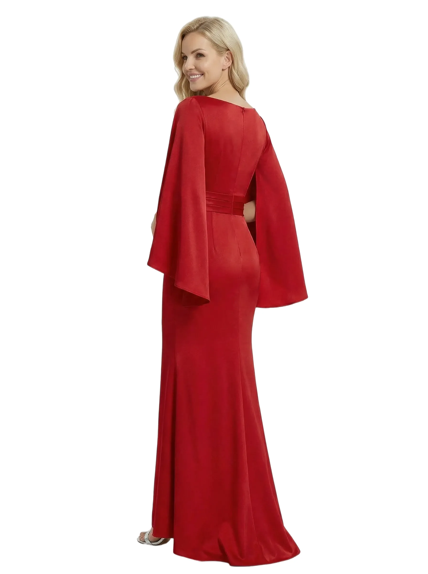 Chicsew Elegant Satin Jewel Mermaid Mother Of The Groom Gowns sold by ChicSew product image thumbnail 3