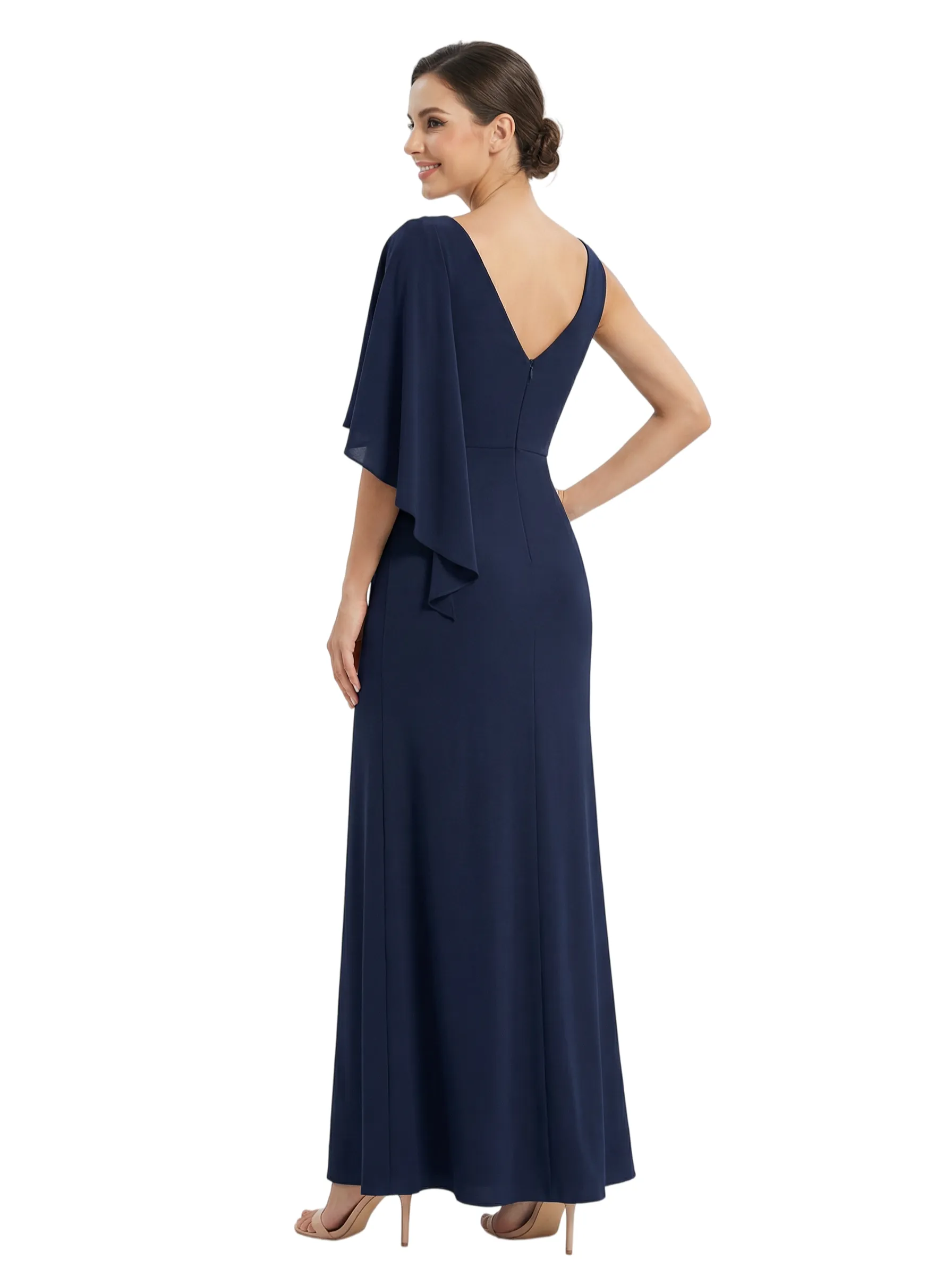 Chicsew Sexy Scoop Sleeveless Side Slit Beaded Floor Length Mermaid Mother Of The Groom Dress sold by ChicSew product image thumbnail 3