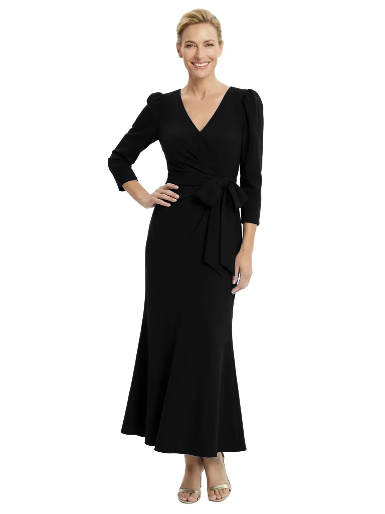 Chicsew Stylish Long Sleeves V-Neck Mermaid Gown Elegant Mother Of The Groom Dresses With Bow Knot sold by ChicSew product image thumbnail 5