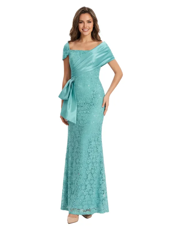 Chicsew Stunning Off Shoulder Sleeveless Lace Mermaid Mother Of The Bride Dress sold by ChicSew