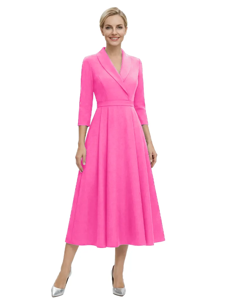 Chicsew Elegant V-Neck 3/4 Sleeves Mother Of The Groom Dress A-Line Gown sold by ChicSew product image thumbnail 4